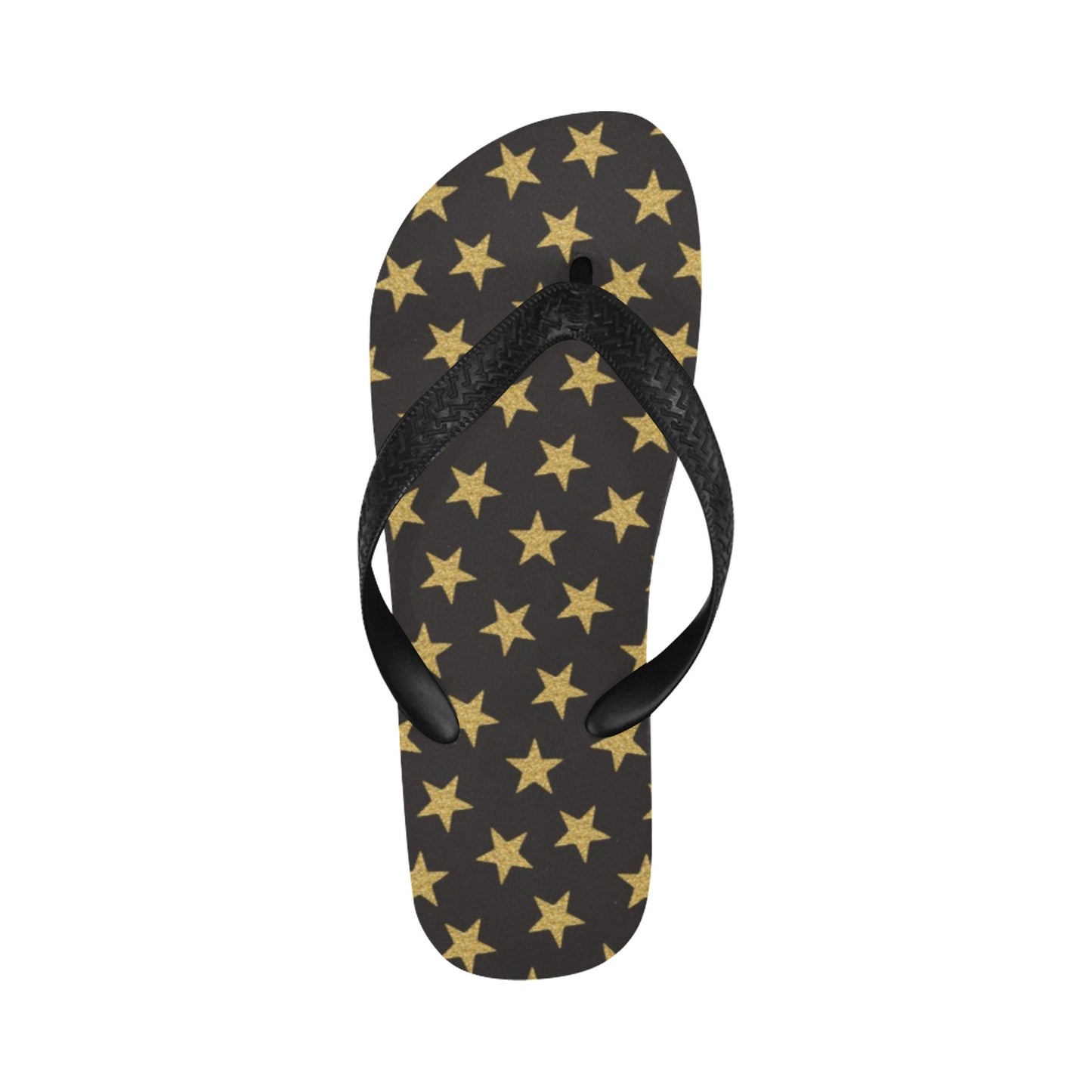 Star Gold Print Design LKS302 Flip Flops