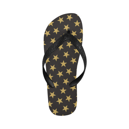 Star Gold Print Design LKS302 Flip Flops