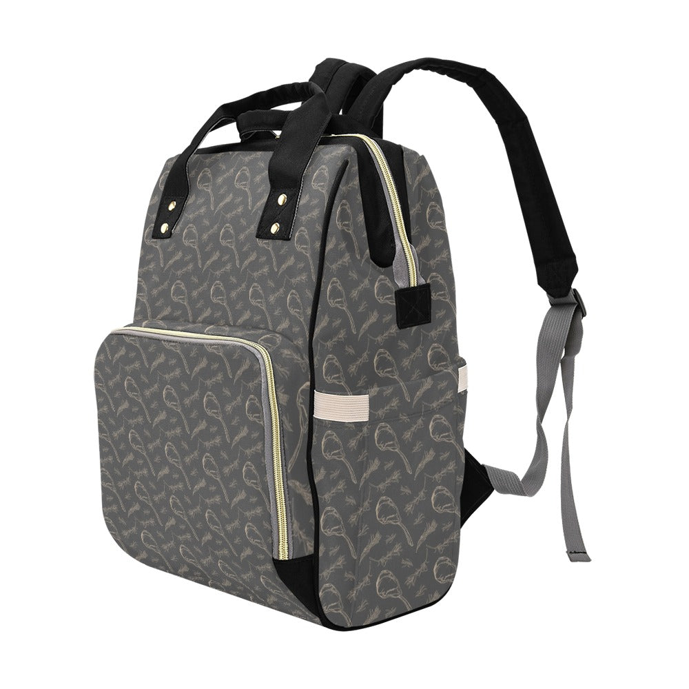 Steak Print Design LKS302 Diaper Bag Backpack