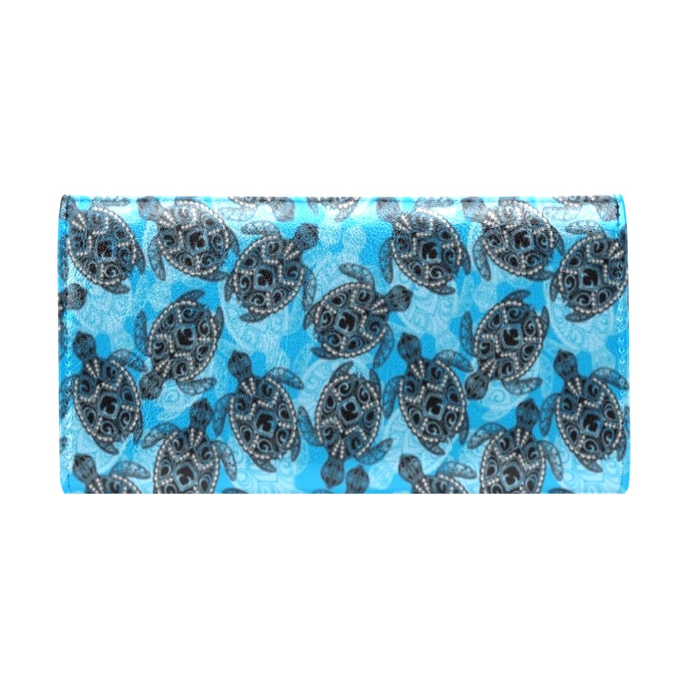 Tribal Pattern Print Design LKS307 Women's Trifold Wallet