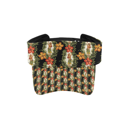 Hawaiian Flower Hula Hibiscus Print Unisex Sun Visor