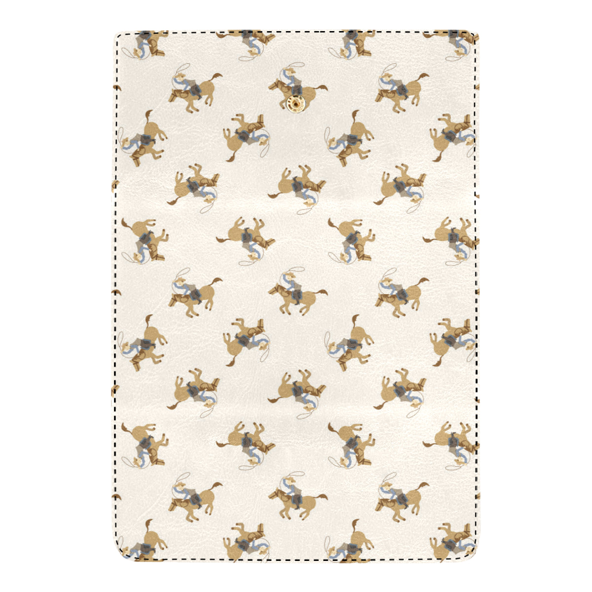 Cowboy Pattern Print Design 01 Women's Trifold Wallet