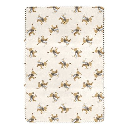Cowboy Pattern Print Design 01 Women's Trifold Wallet