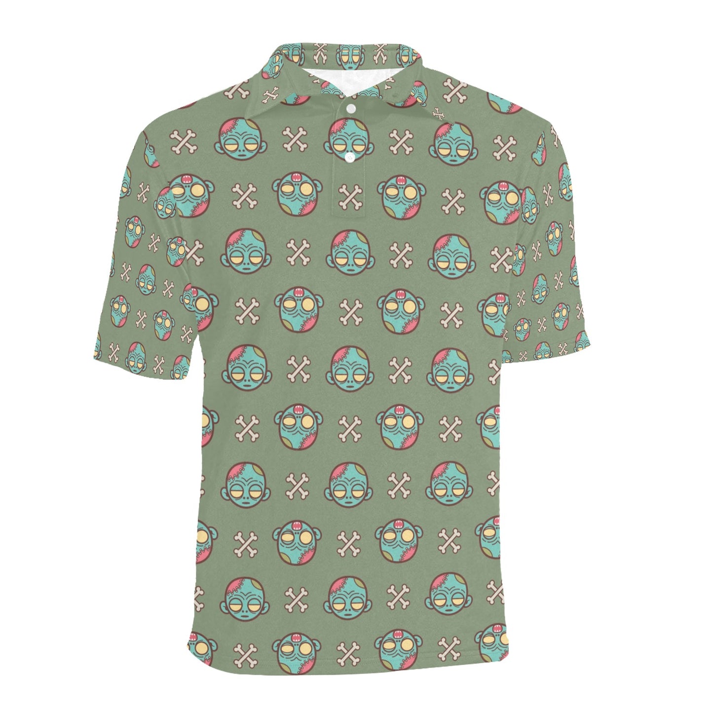 Zombie Print Design LKS301 Men Polo Shirt