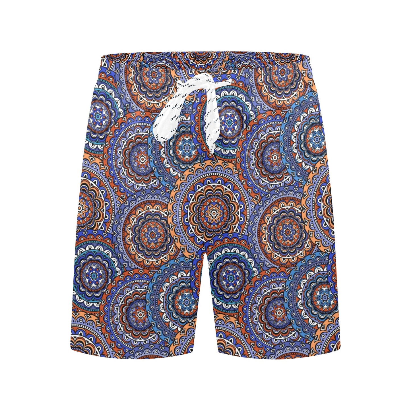 Mandala Boho Chic Design Print Men's Swim Trunks Beach Shorts