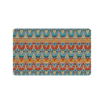 Kente Print African Design Themed Rubber Doormat
