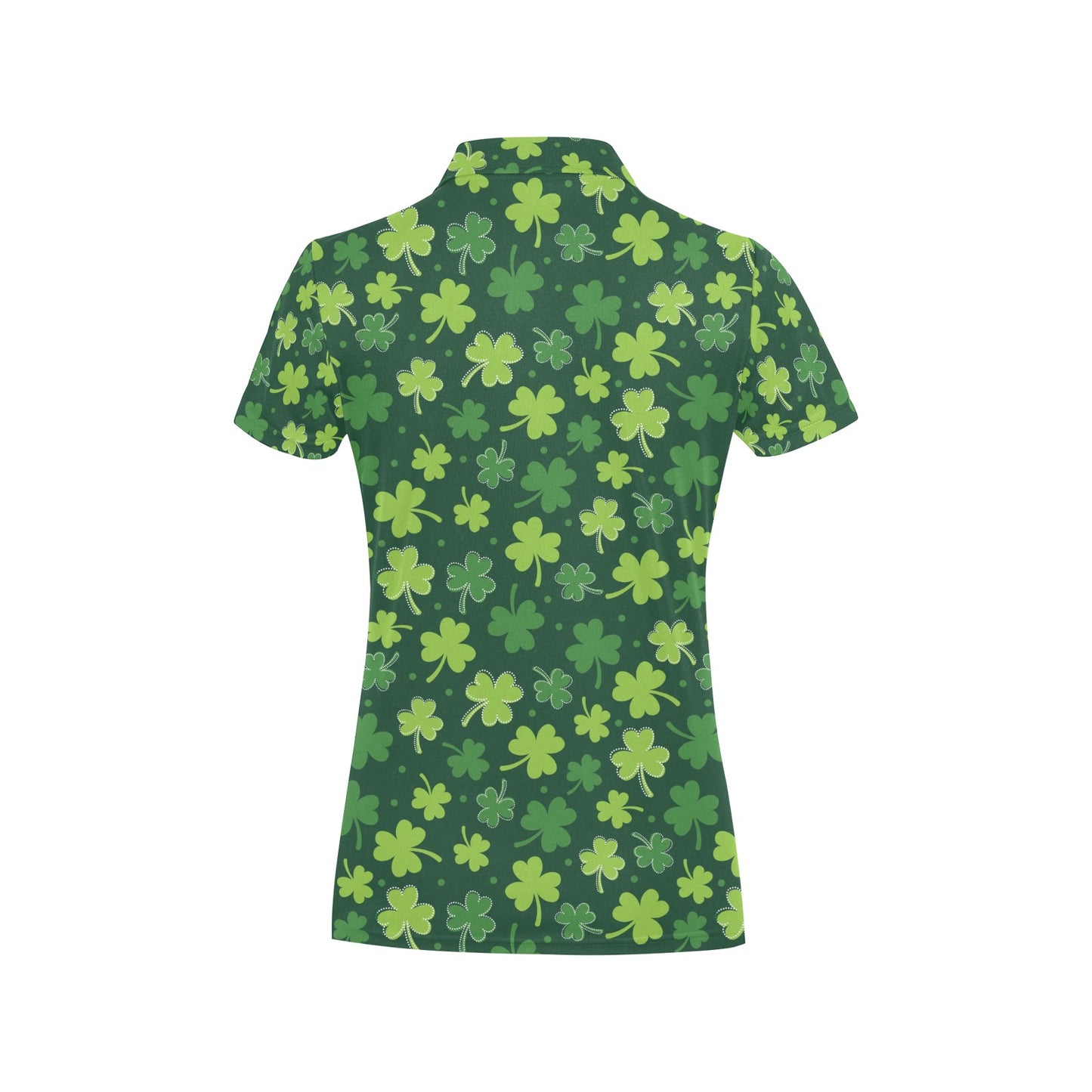 Clover Pattern Print Design 02 Women's Polo Shirt