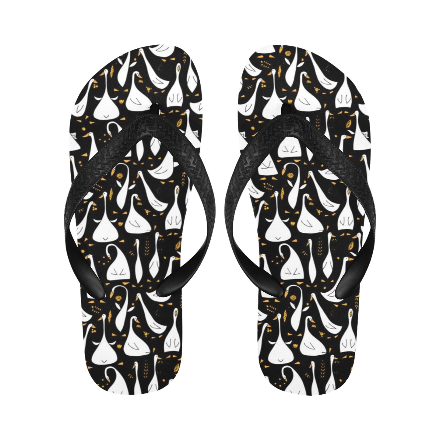 Goose Print Design LKS401 Flip Flops