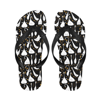 Goose Print Design LKS401 Flip Flops