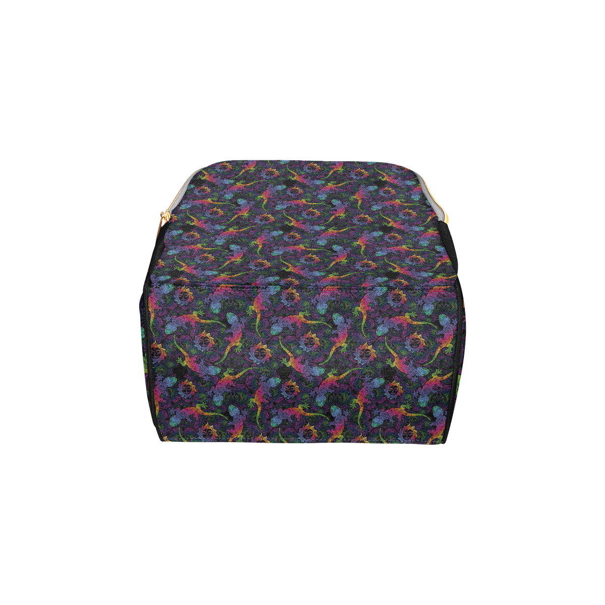 Gecko Rainbow Pattern Print Design 03 Diaper Bag Backpack