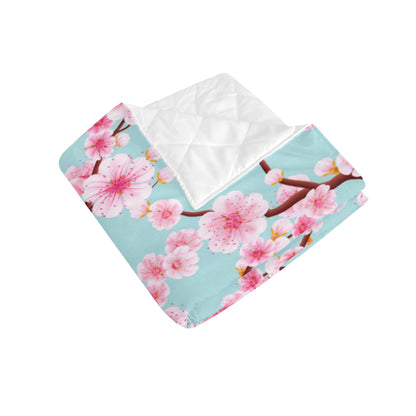 Cherry Blossom Pattern Print Design CB04 Premium Quilt