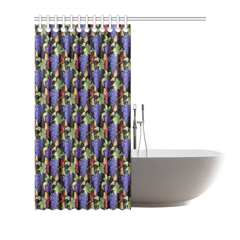 Grape Pattern Print Design GP05 Shower Curtain