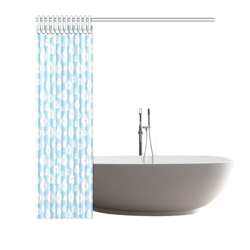 Cloud  Pattern Print Design 02 Shower Curtain