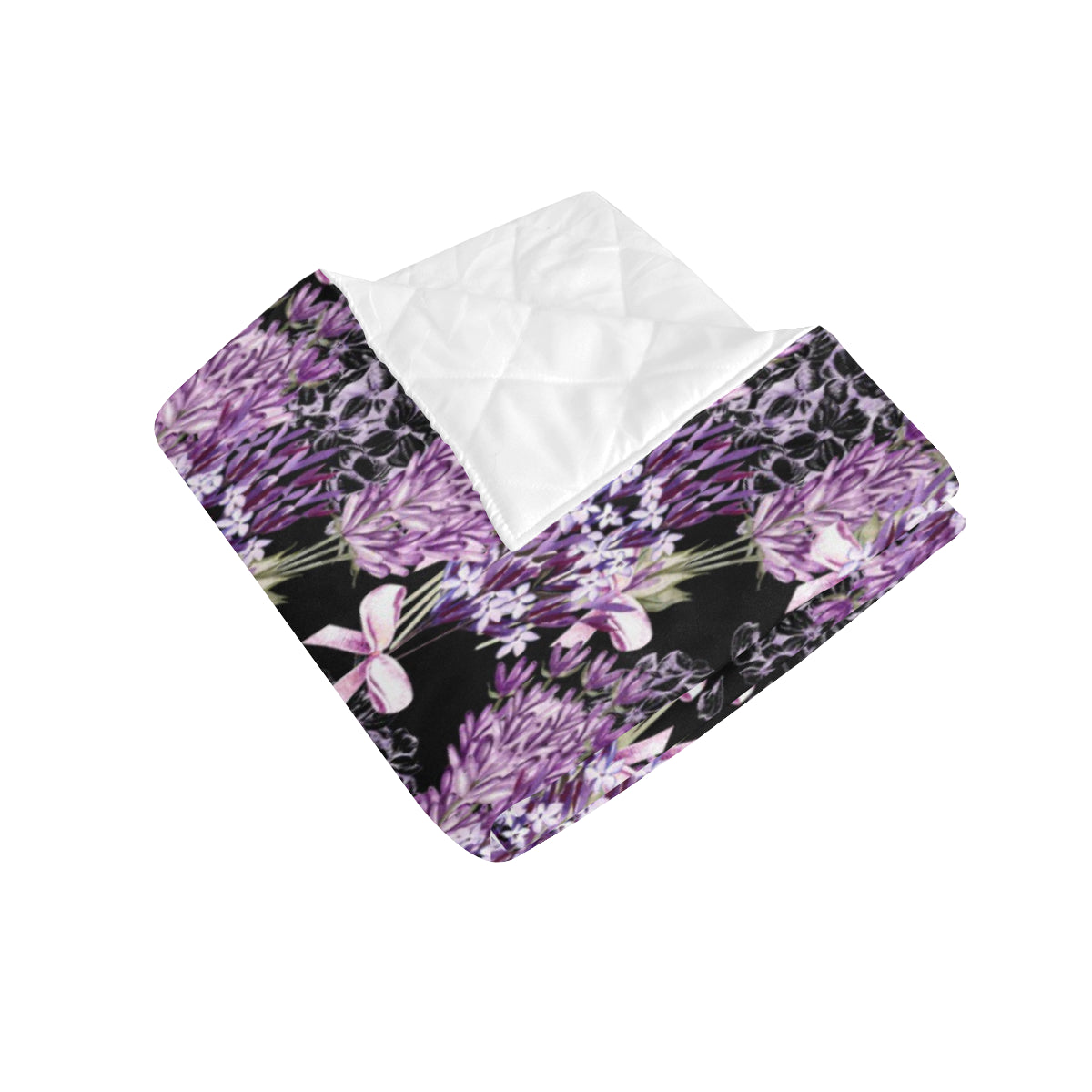 Lavender Pattern Print Design LV06 Premium Quilt