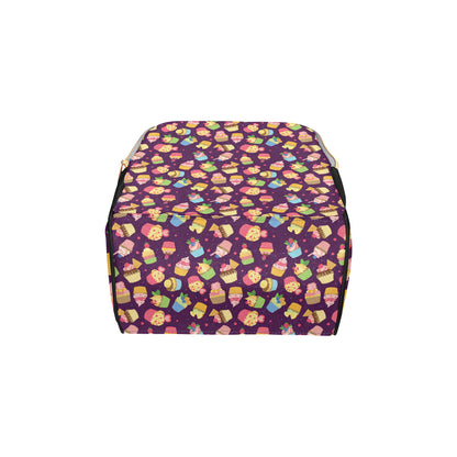 Cupcake Pattern Print Design 05 Diaper Bag Backpack