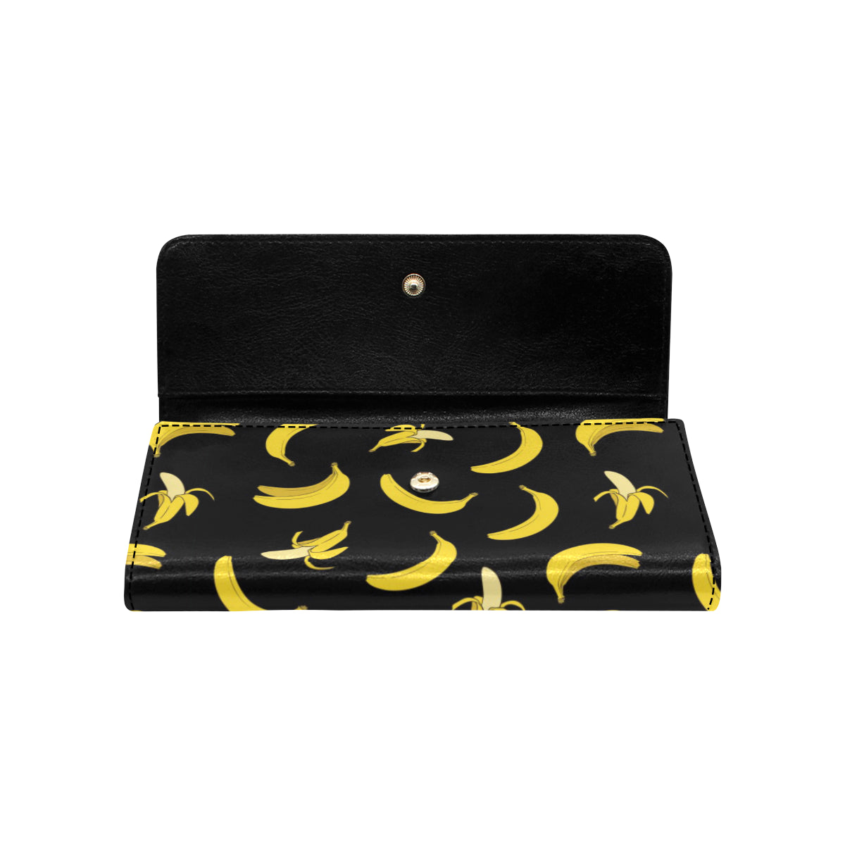 Banana Pattern Print Design BA05 Women's Trifold Wallet