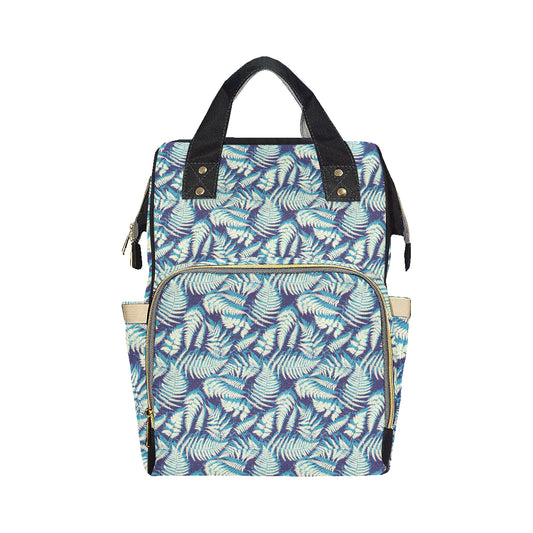 Fern Leave Summer Print Pattern Diaper Bag Backpack