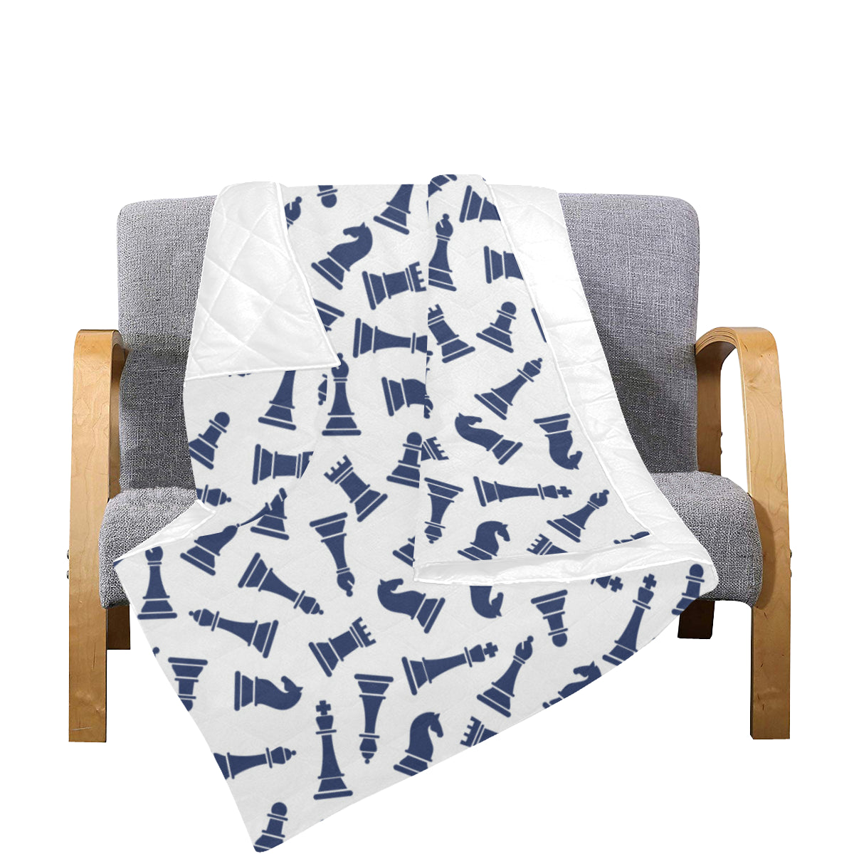 Chess Pattern Print Design 03 Premium Quilt