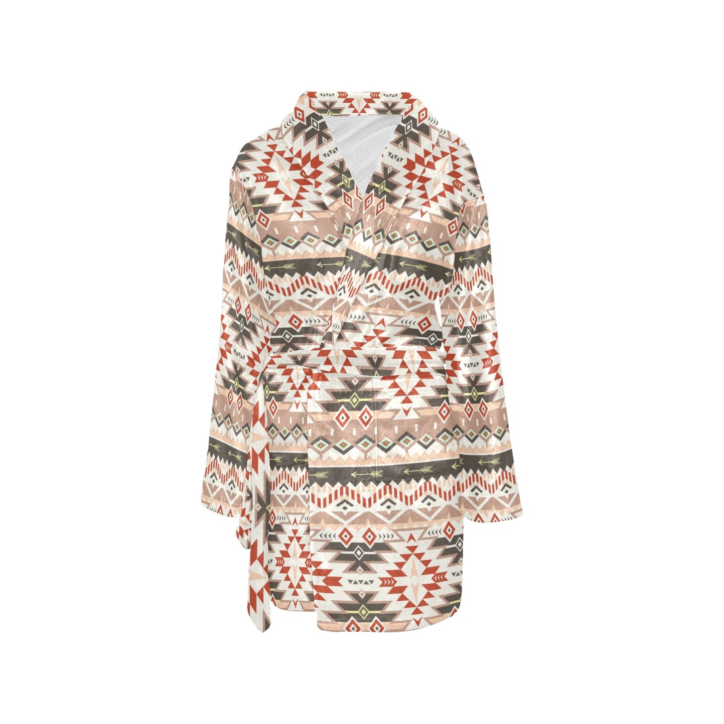 Aztec Pattern Print Design 05 Women's Fleece Robe
