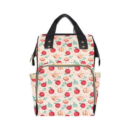 Apple Pattern Print Design AP06 Diaper Bag Backpack