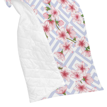 Cherry Blossom Pattern Print Design CB07 Premium Quilt