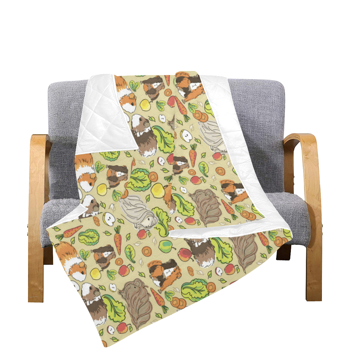 Guinea Pig Pattern Print Design 02 Premium Quilt