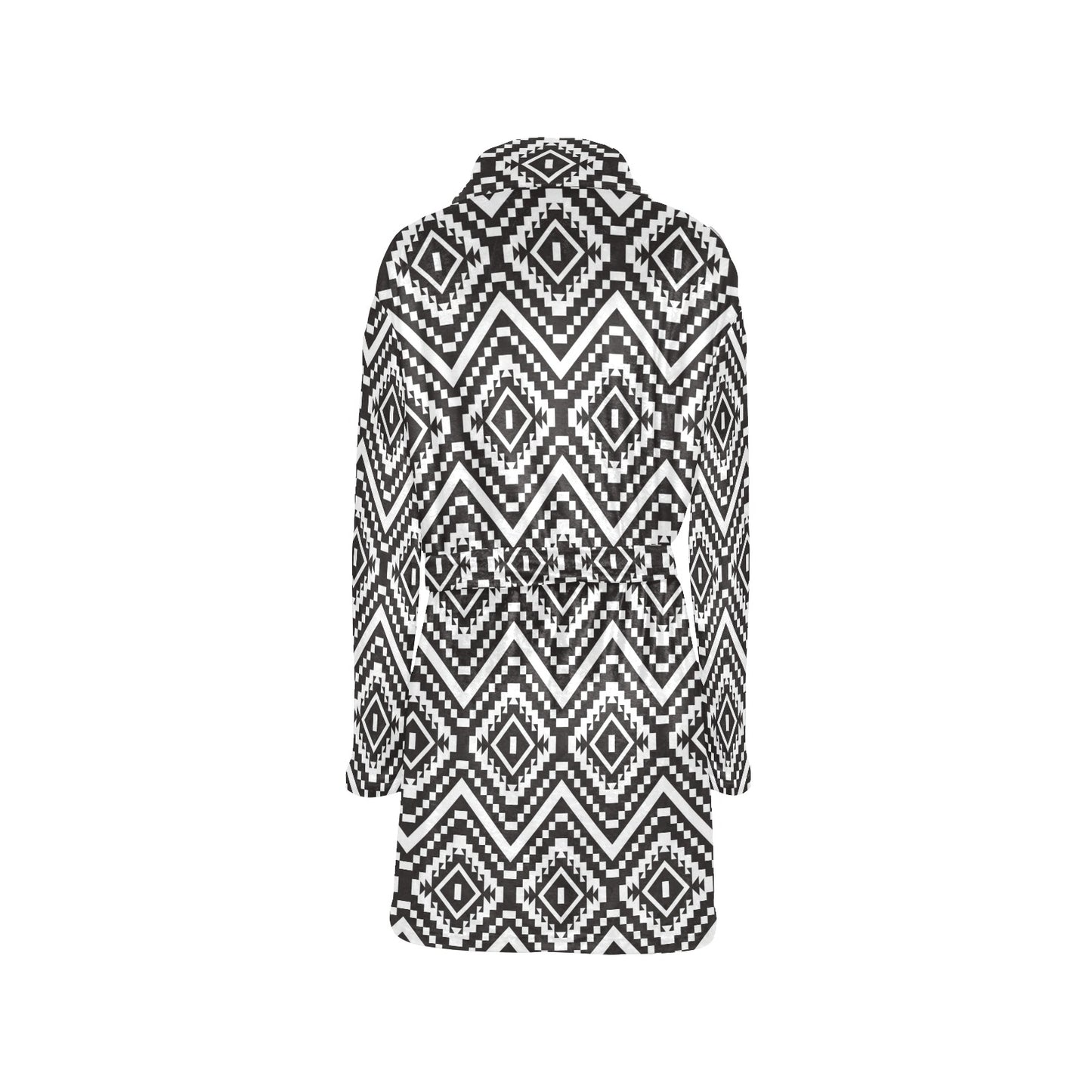 Tribal Pattern Print Design LKS303 Women's Fleece Robe