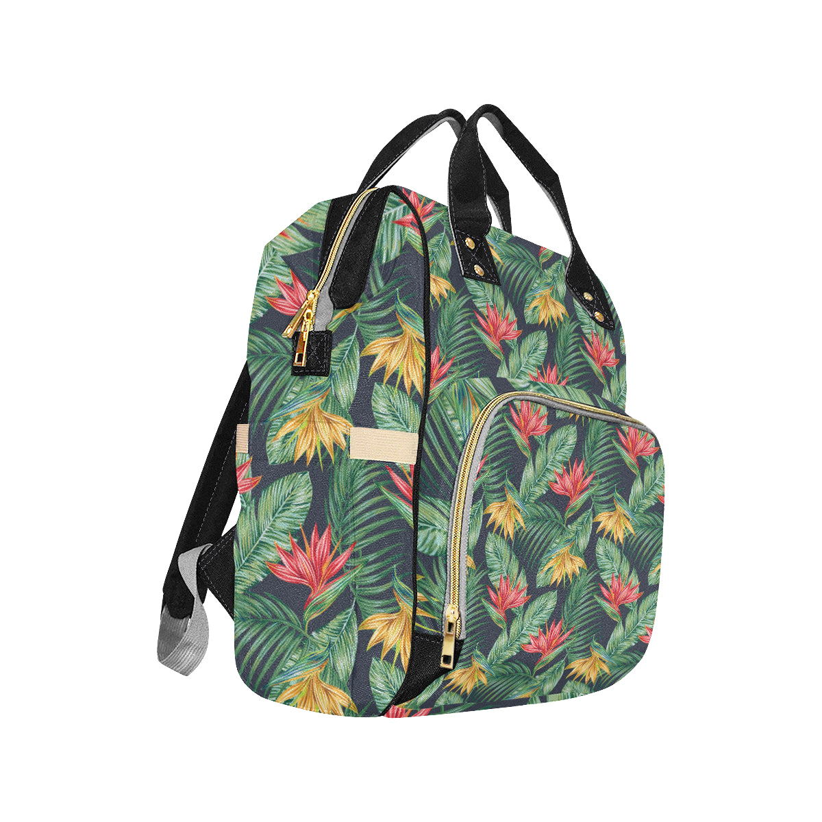 Bird Of Paradise Pattern Print Design BOP09 Diaper Bag Backpack