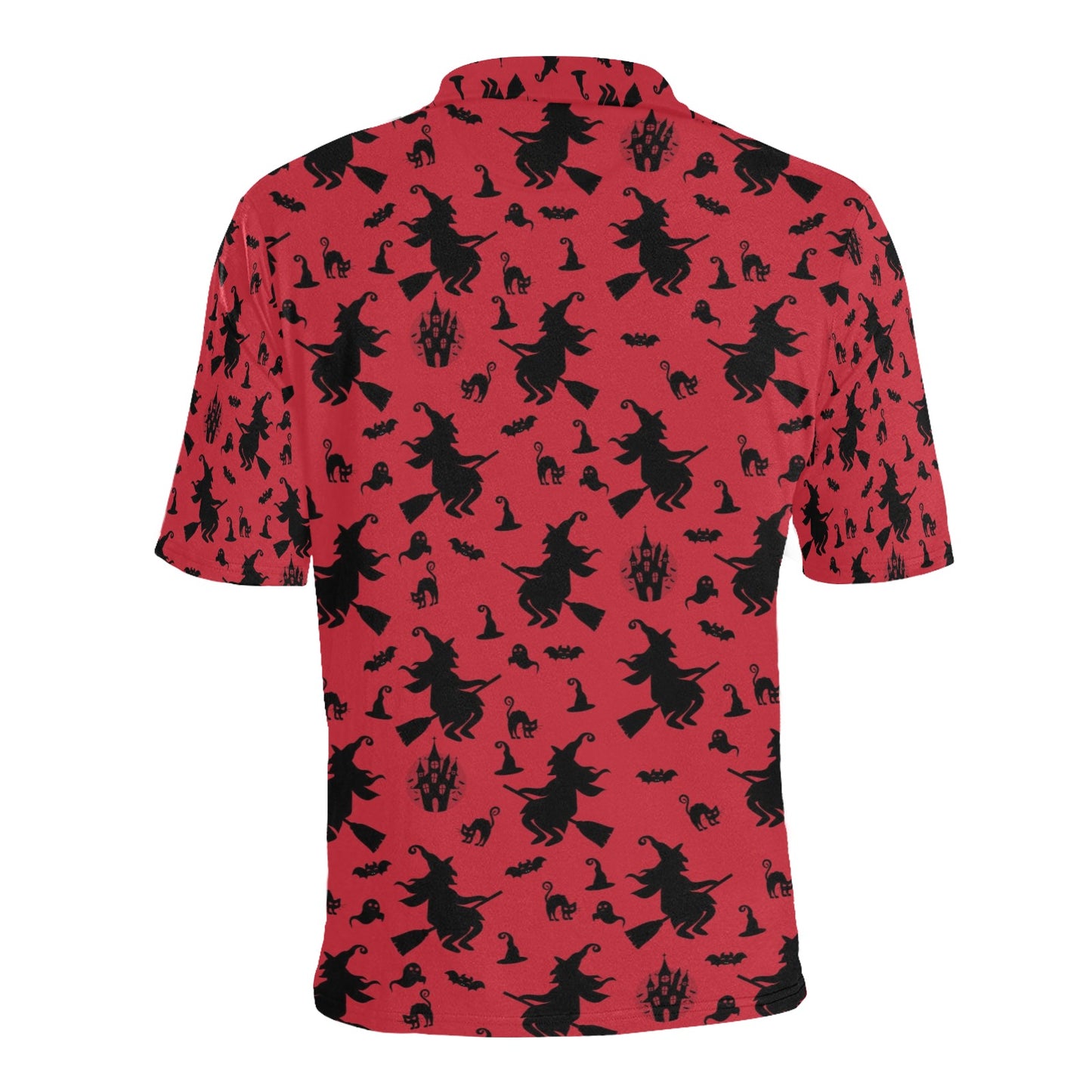 Witch Print Design LKS303 Men Polo Shirt