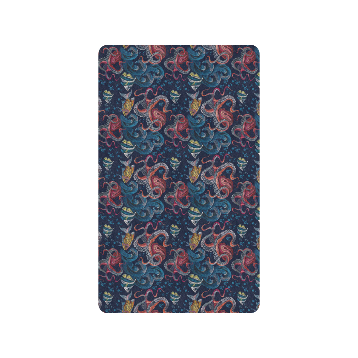 Octopus Deep Sea Print Themed Rubber Doormat