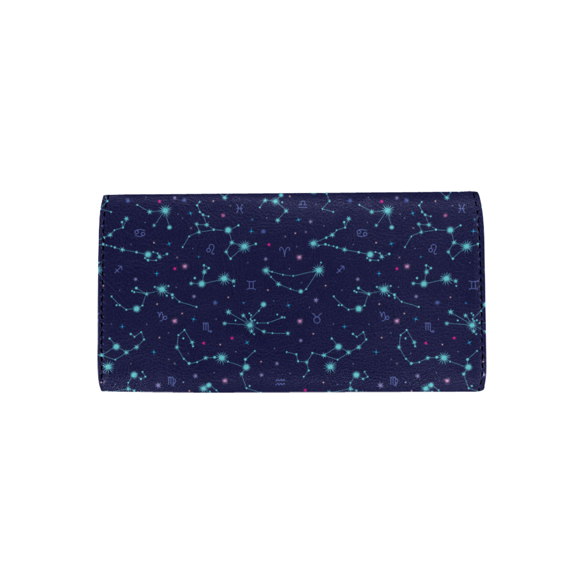 Constellation Pattern Print Design 01 Women's Trifold Wallet