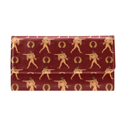 Ancient Greek Print Design LKS307 Women's Trifold Wallet