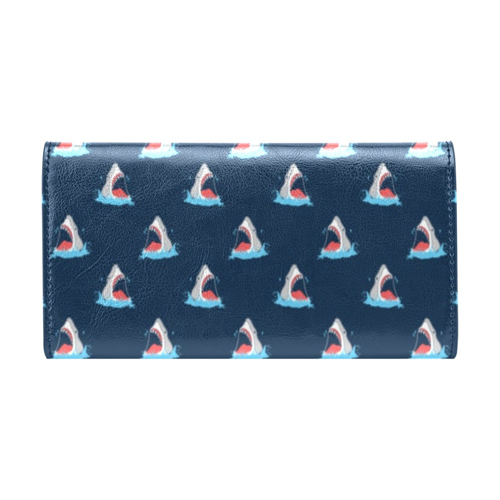 Shark Print Design LKS3010 Women's Trifold Wallet