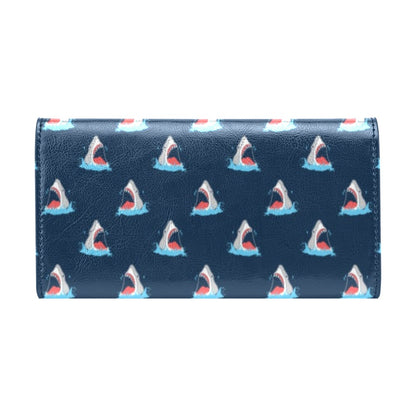 Shark Print Design LKS3010 Women's Trifold Wallet