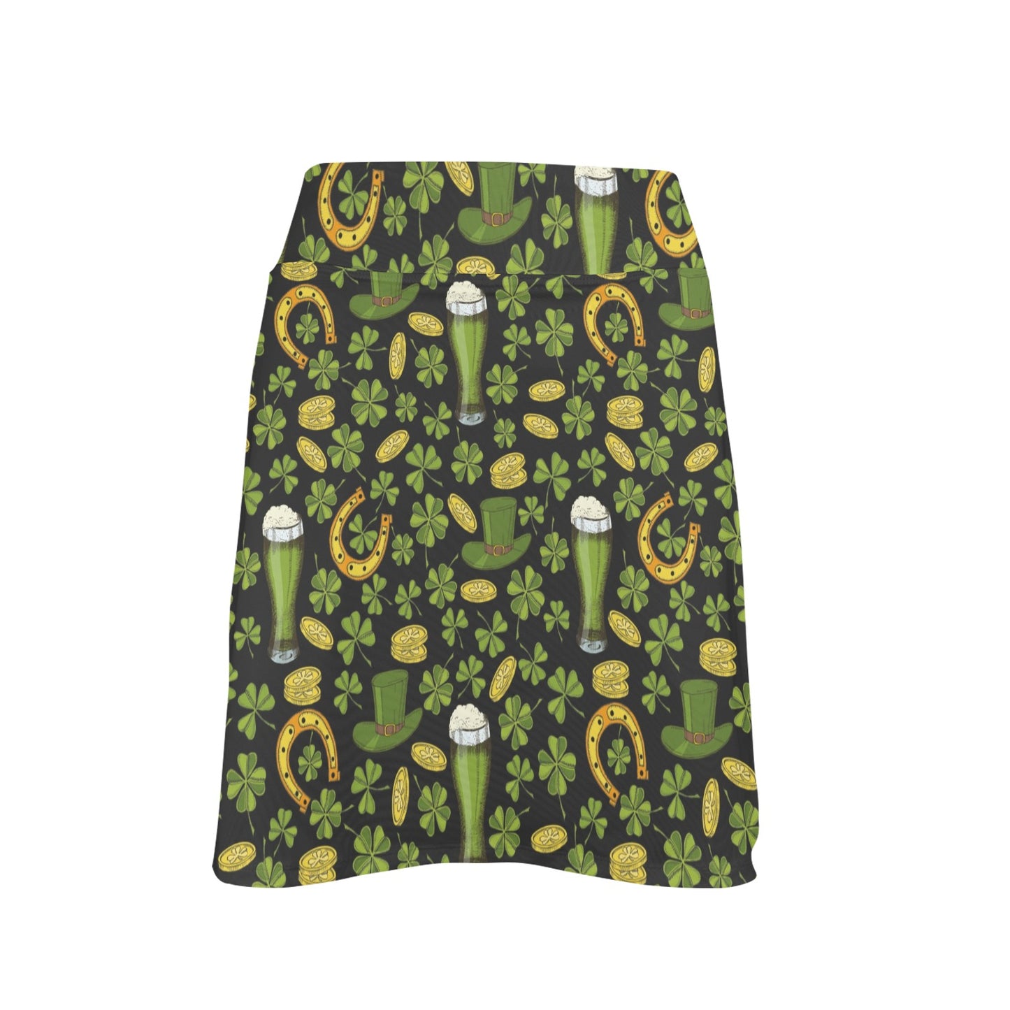 St Patricks Day Print Design LKS307 17" Golf & Pickleball Skort with Pockets