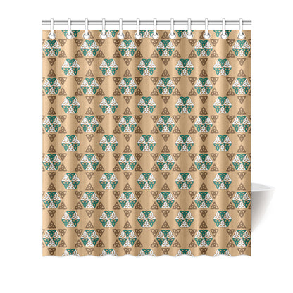 Celtic Pattern Print Design 08 Shower Curtain