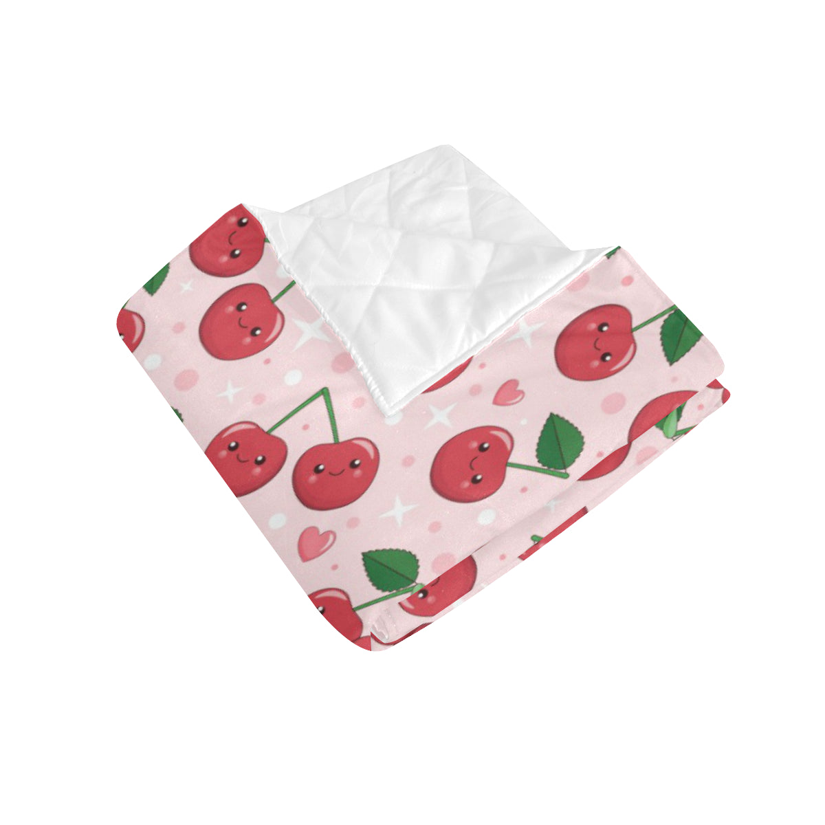 Cherry Pattern Print Design CH02 Premium Quilt