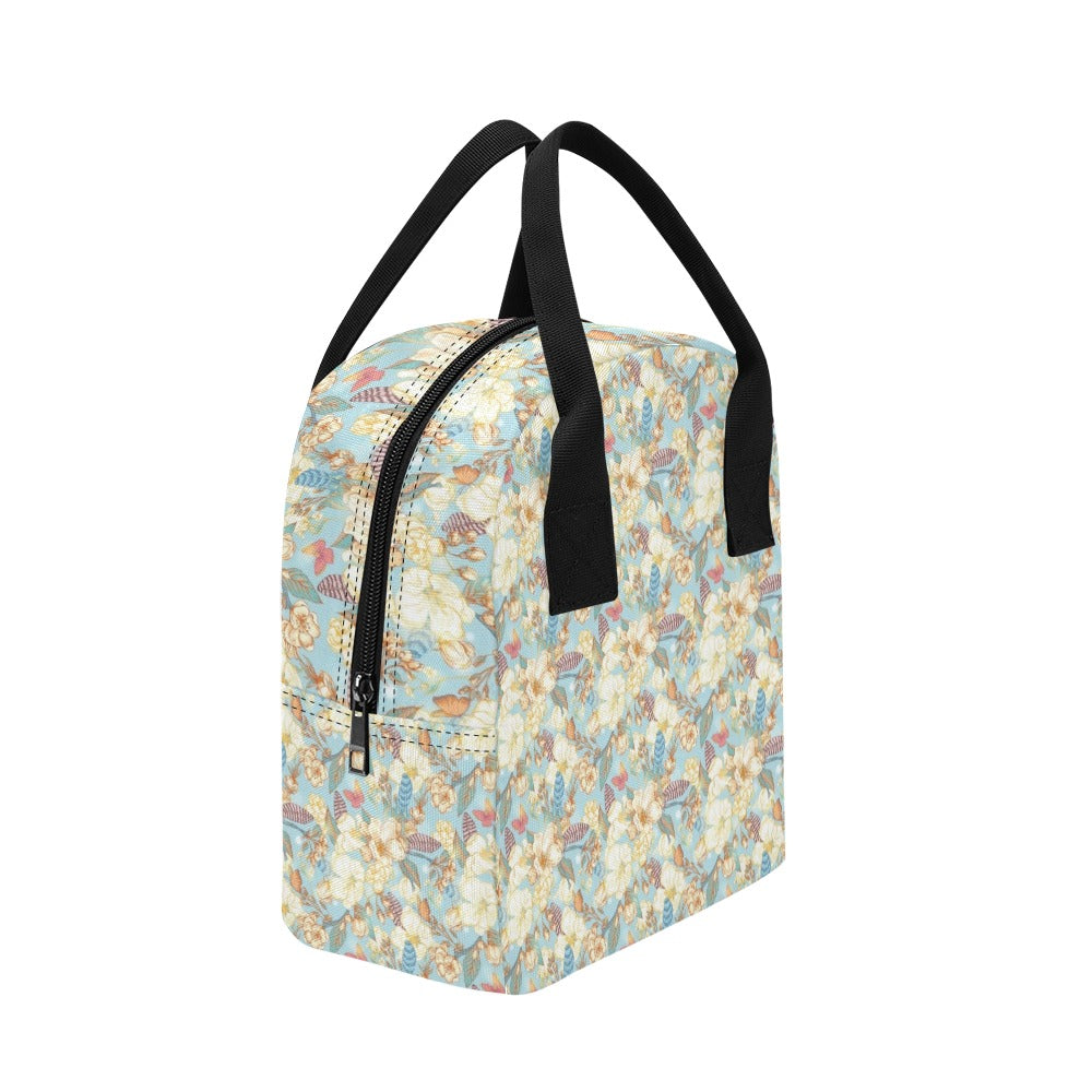 Summer Floral Print Design LKS302 Insulated Lunch Bag