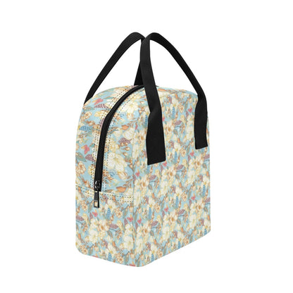 Summer Floral Print Design LKS302 Insulated Lunch Bag
