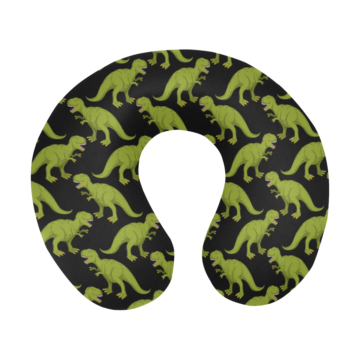 T Rex Pattern Print Design A02 U-Shaped Travel Neck Pillow