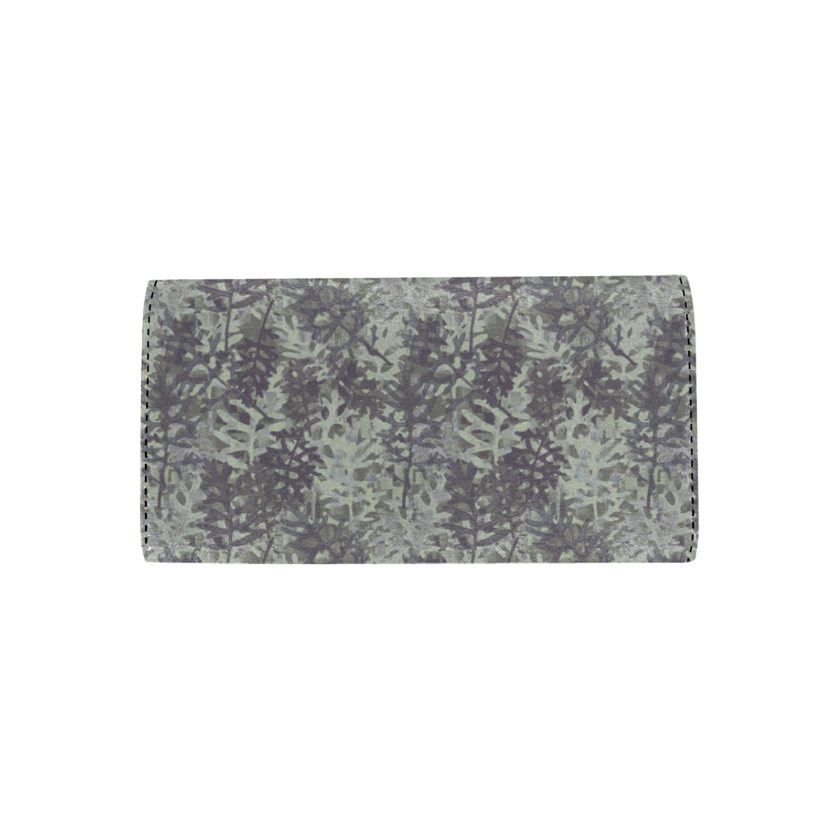 Camouflage Fern Pattern Print Design 05 Women's Trifold Wallet