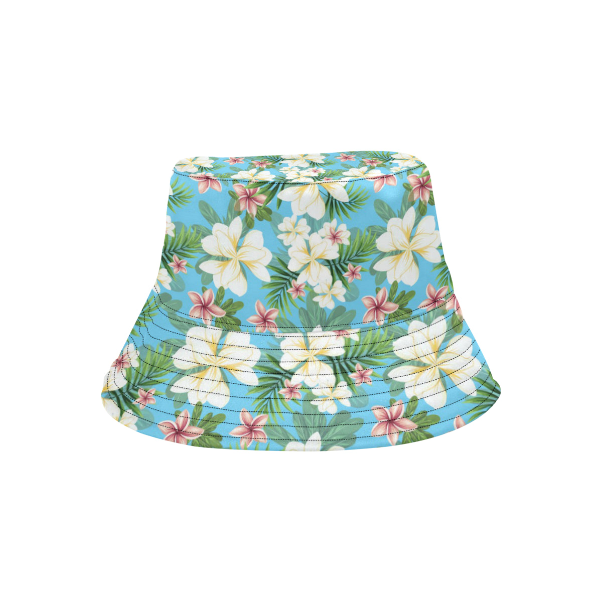 Plumeria Pattern Print Design PM028 Unisex Bucket Hat