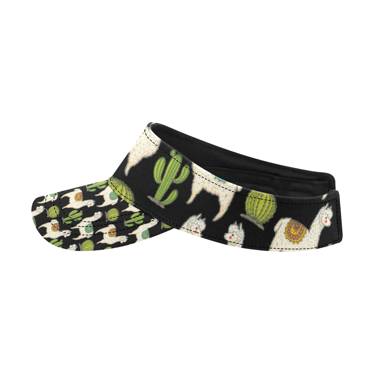Alpaca Cactus Pattern Print Design 07 Unisex Sun Visor