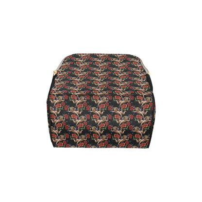 Cupid Pattern Print Design 05 Diaper Bag Backpack