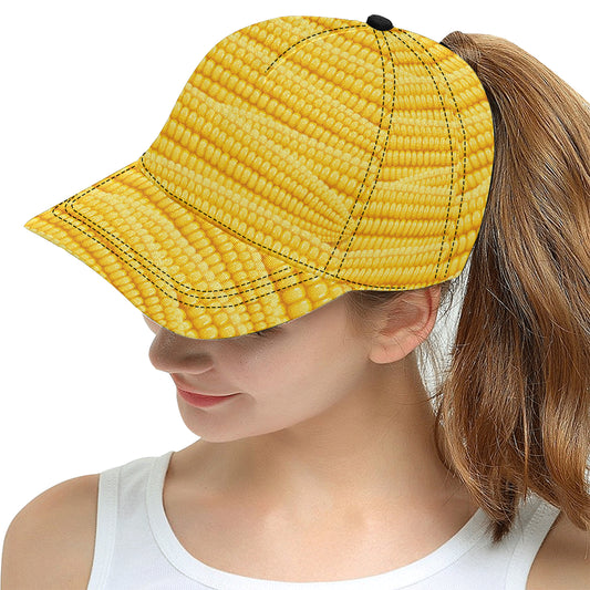 Agricultural Corn cob Pattern Snapback Cap