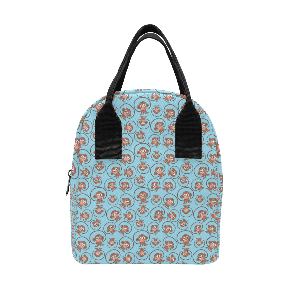 Monkey Cute Design Themed Print Insulated Lunch Bag