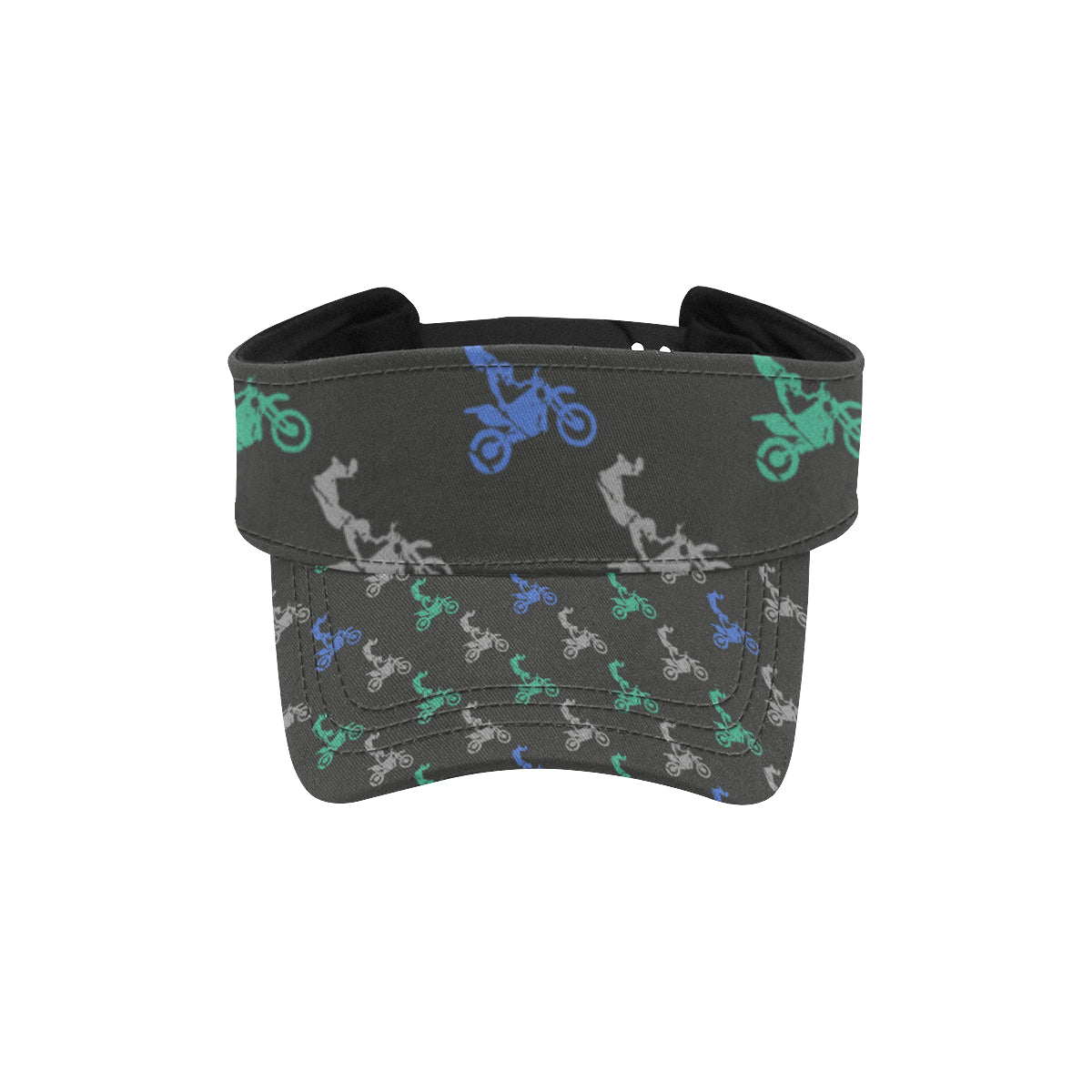 Motocross Pattern Print Design 02 Unisex Sun Visor