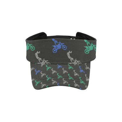 Motocross Pattern Print Design 02 Unisex Sun Visor