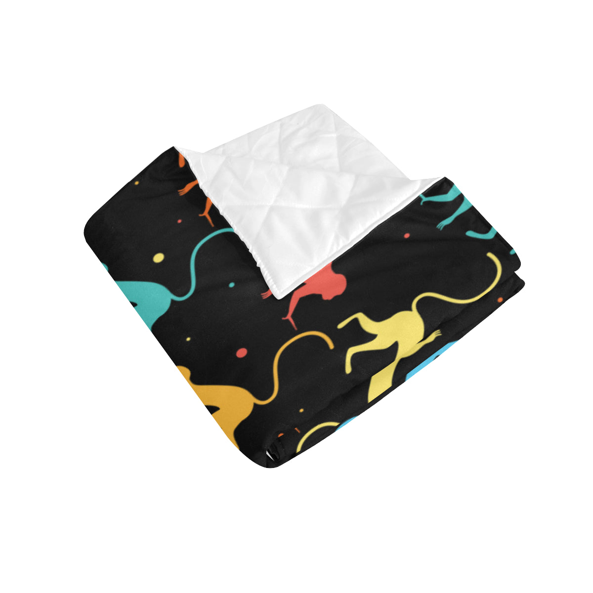Monkey Pattern Print Design 01 Premium Quilt
