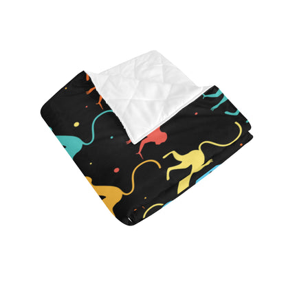 Monkey Pattern Print Design 01 Premium Quilt